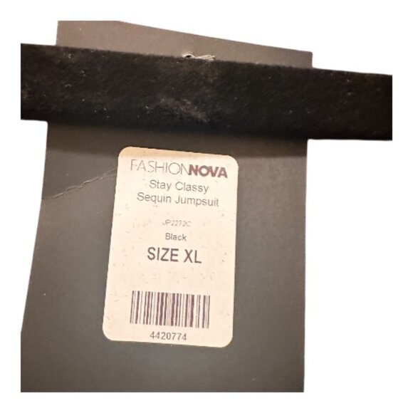 Black Sequin Jumpsuit - XL - Picture 13 of 13